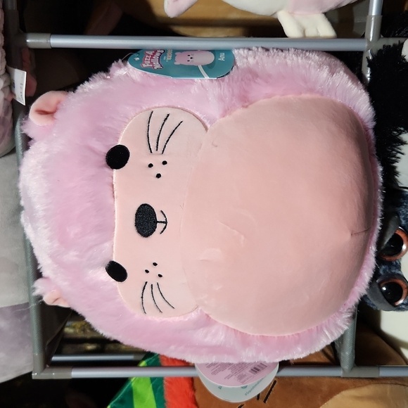 Squishmallows Anu fuzzy otter fuzzamallow 12 inch valentines day pink